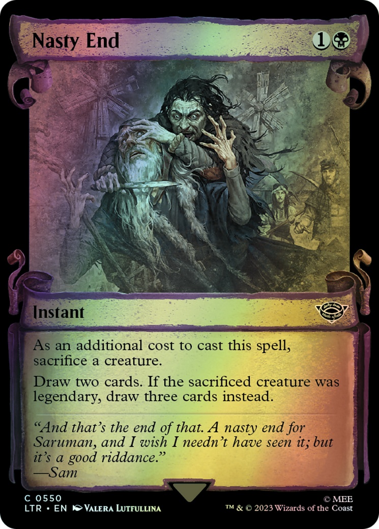 Nasty End - Silver Foil (LTR) #550 [EN/F] s/o