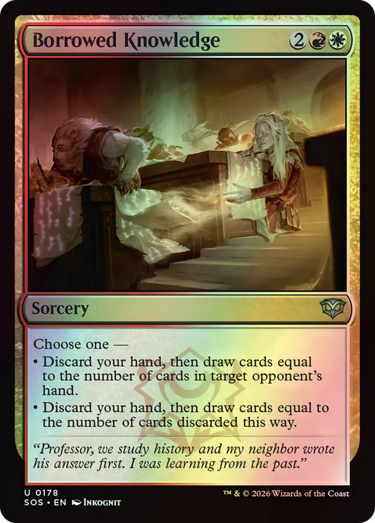 Borrowed Knowledge (SOS) #178 [EN/F] s/o