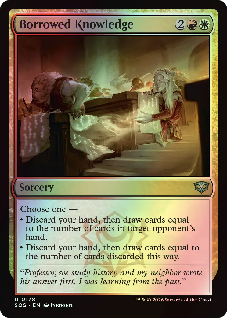 Borrowed Knowledge (SOS) #178 [EN/F] s/o