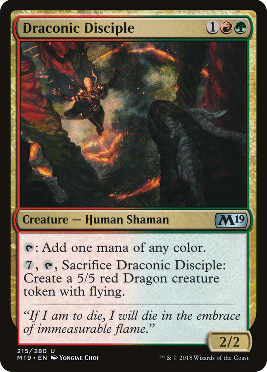 Draconic Disciple (M19) #215 [EN/N]