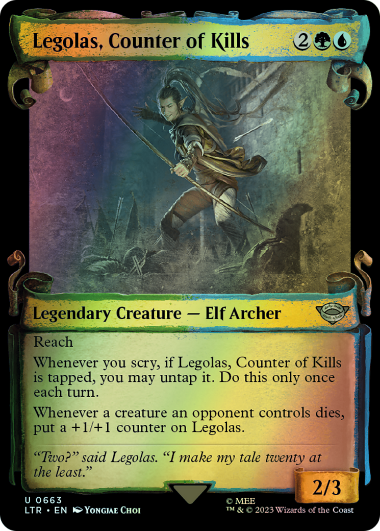 Legolas, Counter of Kills - Silver Foil (LTR) #663 [EN/F] s/o