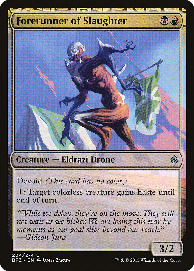 Forerunner of Slaughter (BFZ) #204 [EN/N]