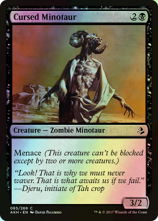 Cursed Minotaur (AKH) #85 [EN/F]
