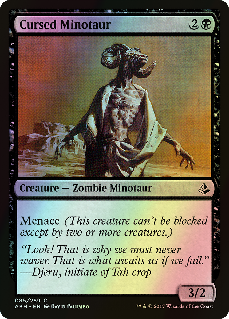 Cursed Minotaur (AKH) #85 [EN/F]