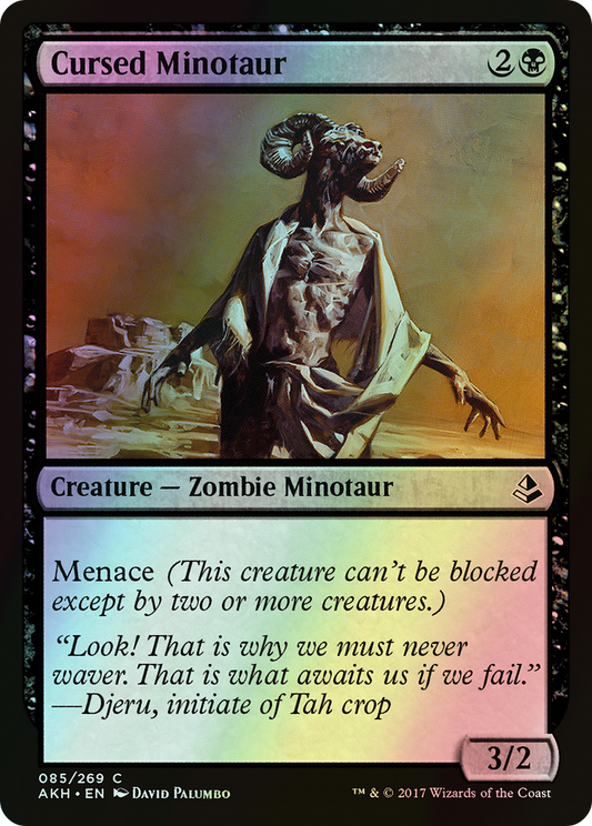 Cursed Minotaur (AKH) #85 [EN/F]