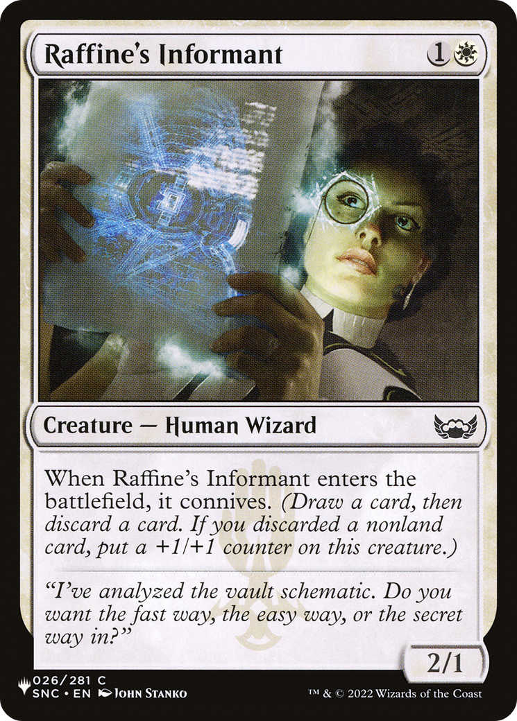 Raffine's Informant (PLST) #SNC-26 [EN/N] s/o