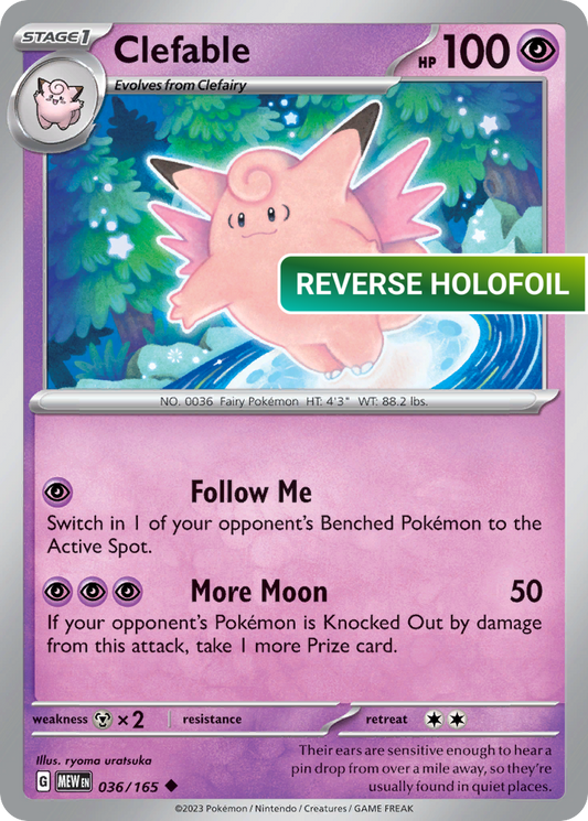 Clefable (MEW) #036 [EN/R] s/o