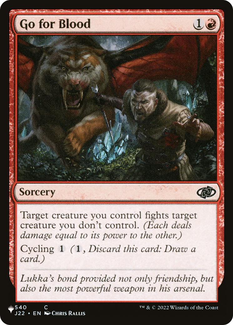 Go for Blood (PLST) #J22-540 [EN/N]