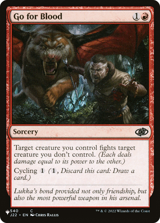 Go for Blood (PLST) #J22-540 [EN/N]