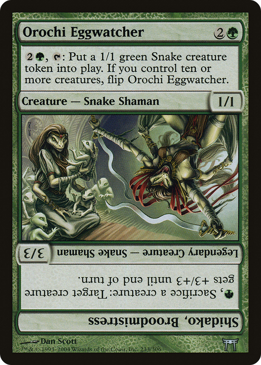 Orochi Eggwatcher // Shidako, Broodmistress (CHK) #233 [EN/N]