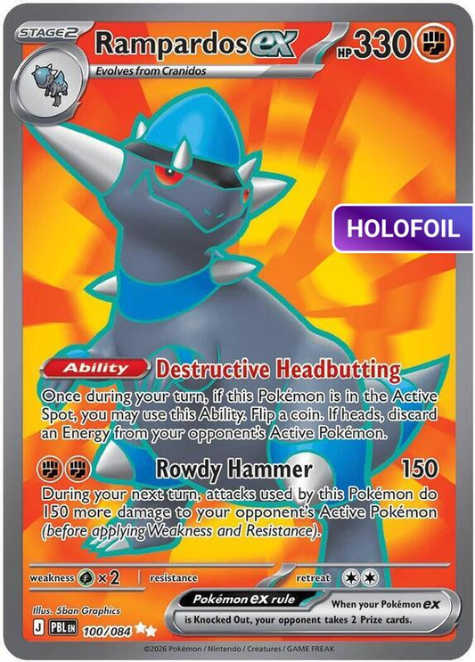 Rampardos ex - 100/084 (ME05) #100 [EN/H]