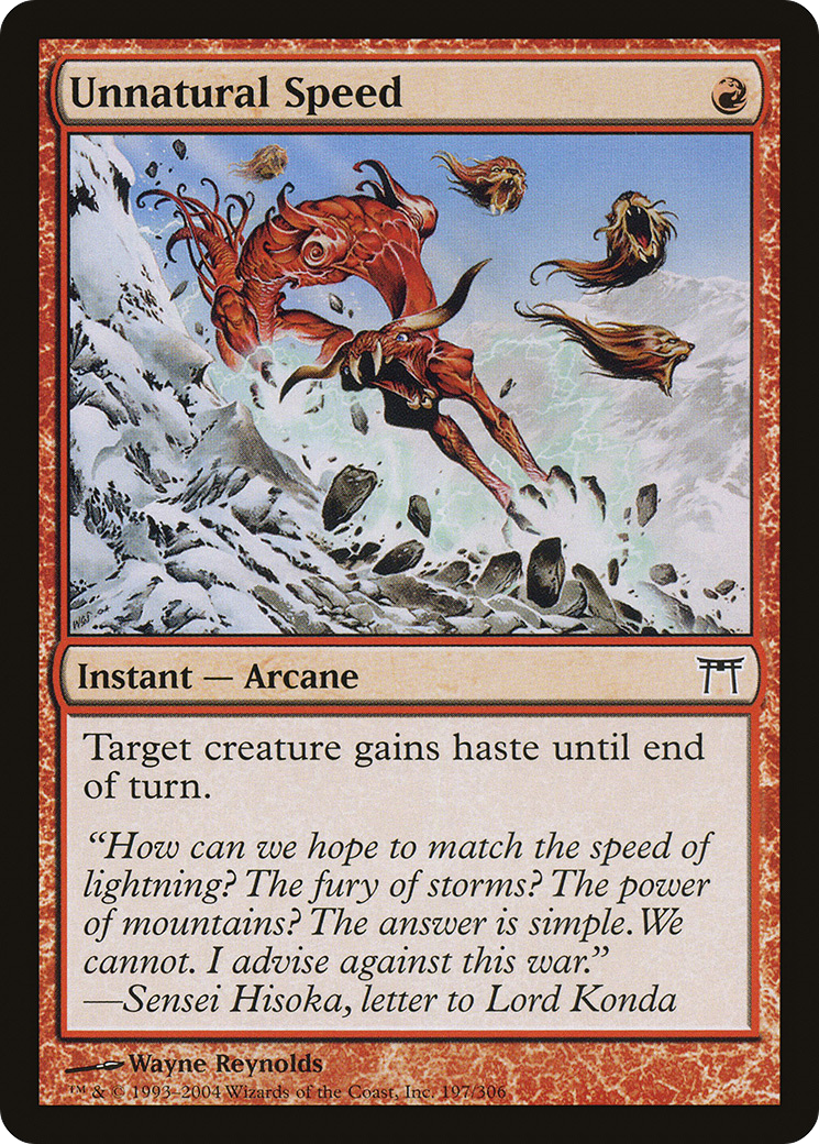 Unnatural Speed (CHK) #197 [EN/N]