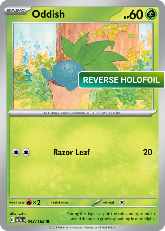 Oddish (MEW) #043 [EN/R] s/o