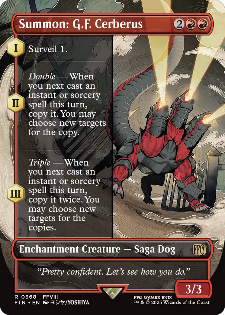 Summon: G.F. Cerberus (FIN) #368 [EN/N] s/o
