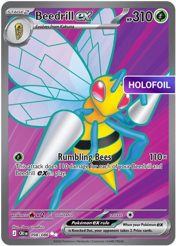 Beedrill ex - 098/086 (CRI) #098 [EN/H]
