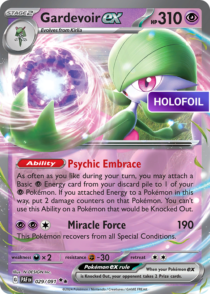 Gardevoir ex - 029/091 (PAF) #029 [EN/H]