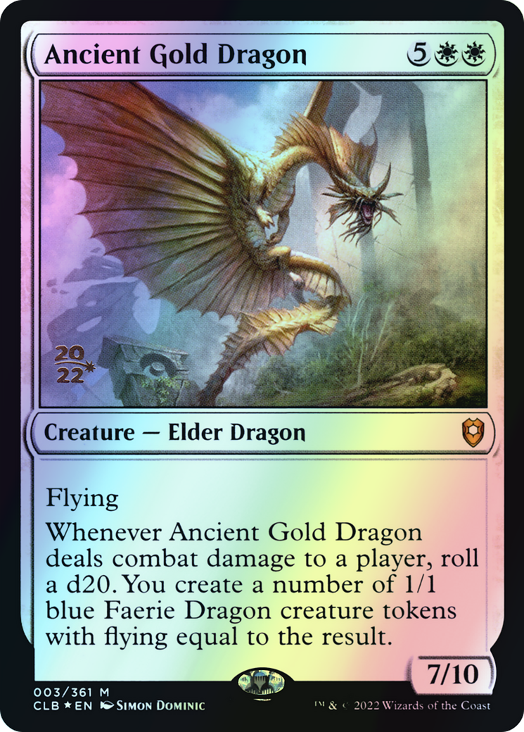 Ancient Gold Dragon (PCLB) #3s [EN/F]