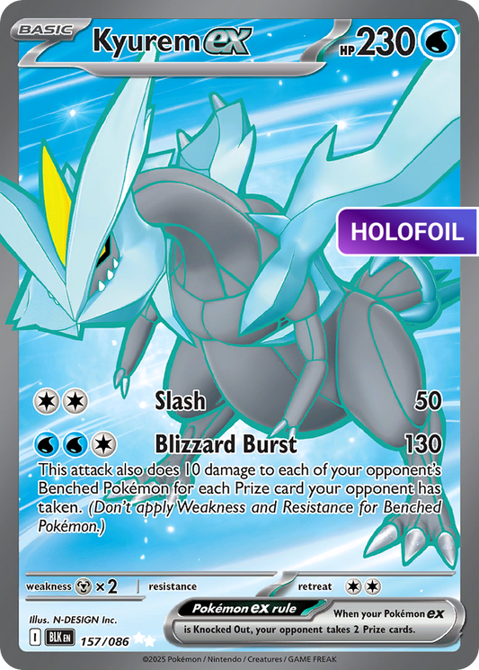 Kyurem ex (BLK) #157 [EN/H] s/o