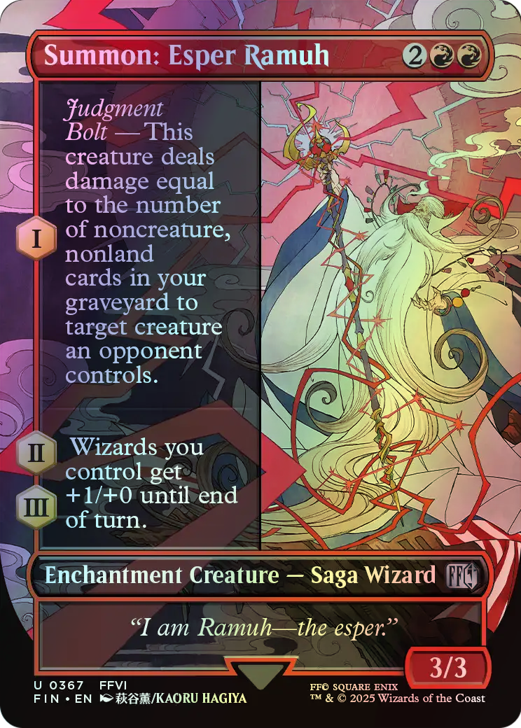 Summon: Esper Ramuh (FIN) #367 [EN/F] s/o