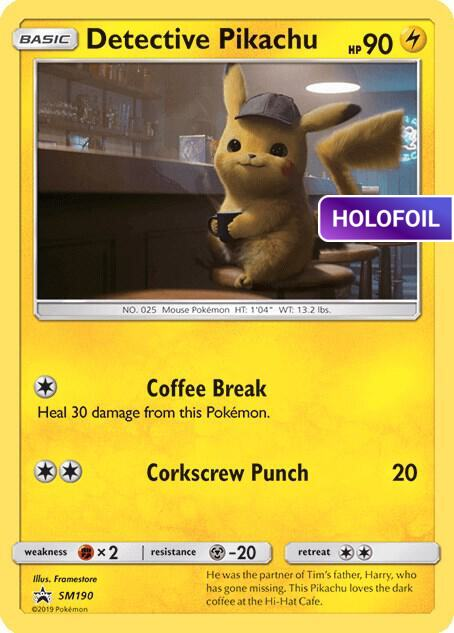 Detective Pikachu - SM190 (PR-SM) #SM190_V1 [EN/H]