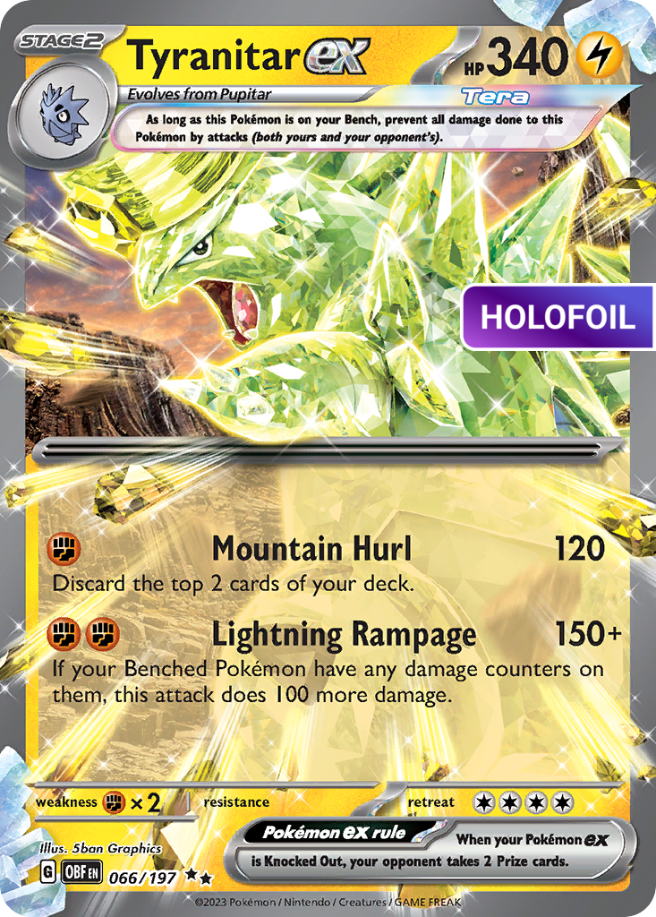 Tyranitar ex (OBF) #66 [EN/H]