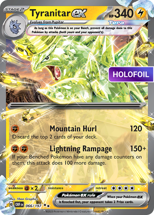 Tyranitar ex (OBF) #66 [EN/H]