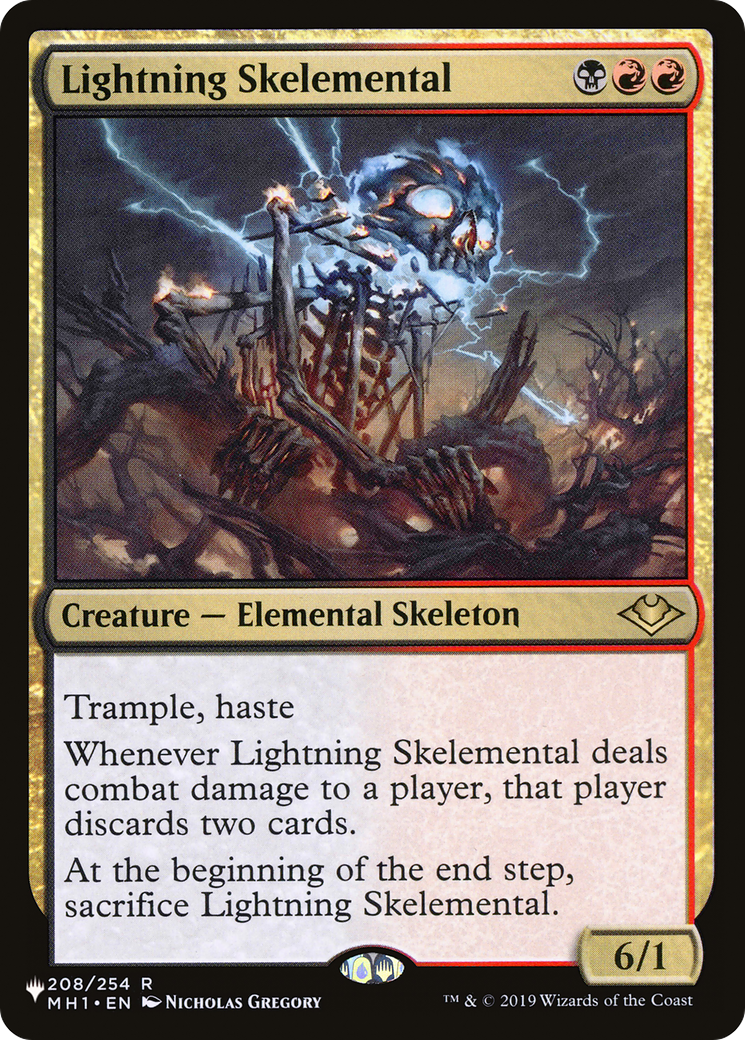 Lightning Skelemental (PLST) #MH1-208 [EN/N]