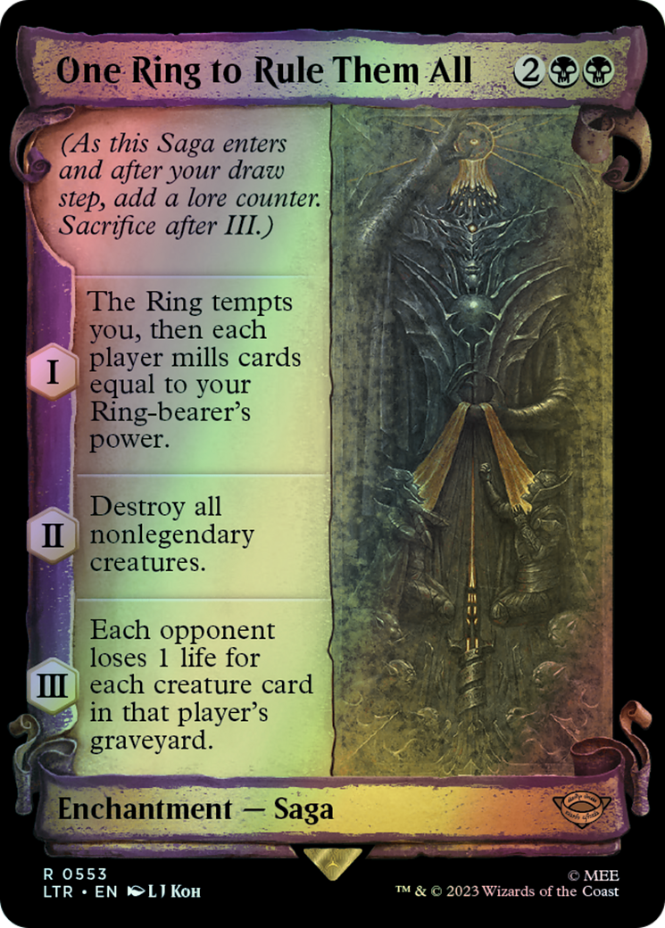 One Ring to Rule Them All - Silver Foil (LTR) #553 [EN/F] s/o
