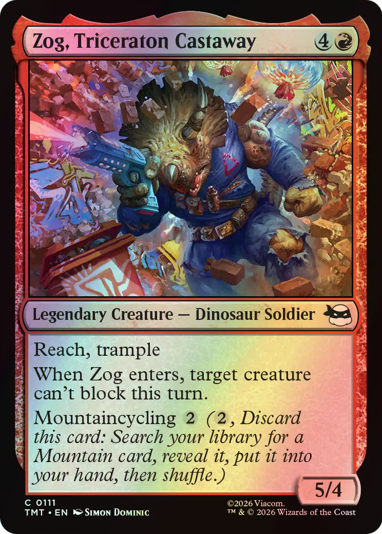 Zog, Triceraton Castaway (TMT) #111 [EN/F]