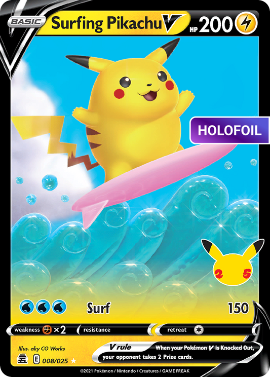 Surfing Pikachu V (CEL) #008 [EN/H] s/o