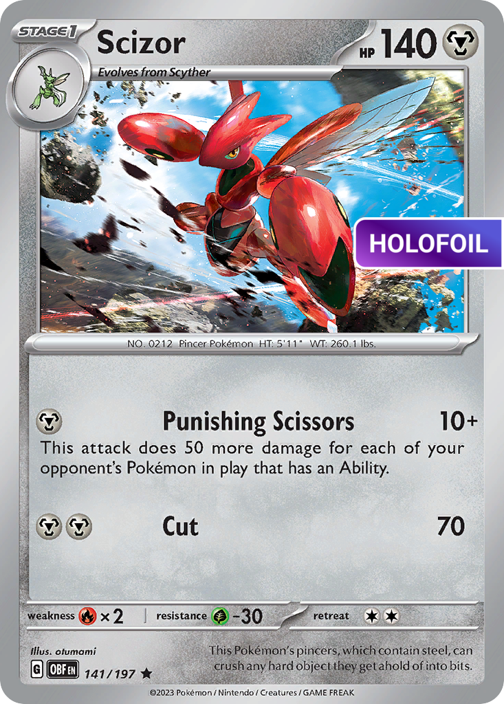 Scizor (OBF) #141 [EN/H] s/o