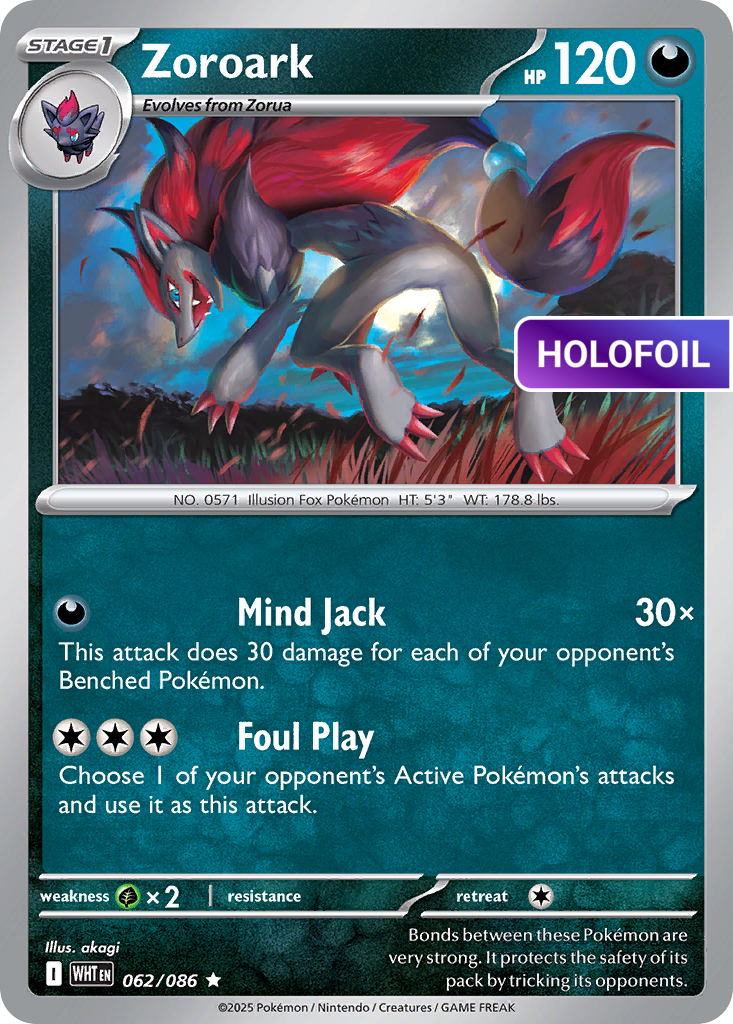 Zoroark (WHT) #062_V1 [EN/H] s/o