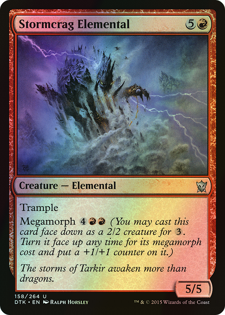 Stormcrag Elemental (DTK) #158 [EN/F]