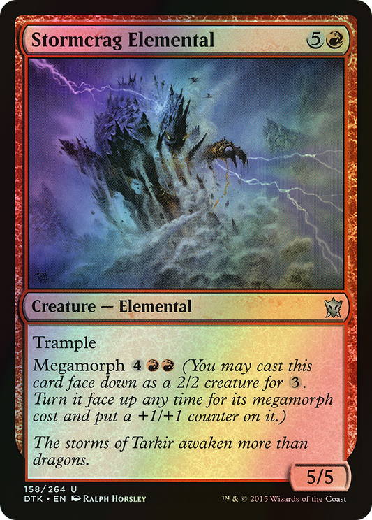 Stormcrag Elemental (DTK) #158 [EN/F]