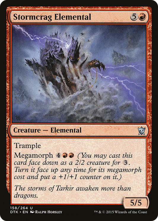 Stormcrag Elemental (DTK) #158 [EN/N]