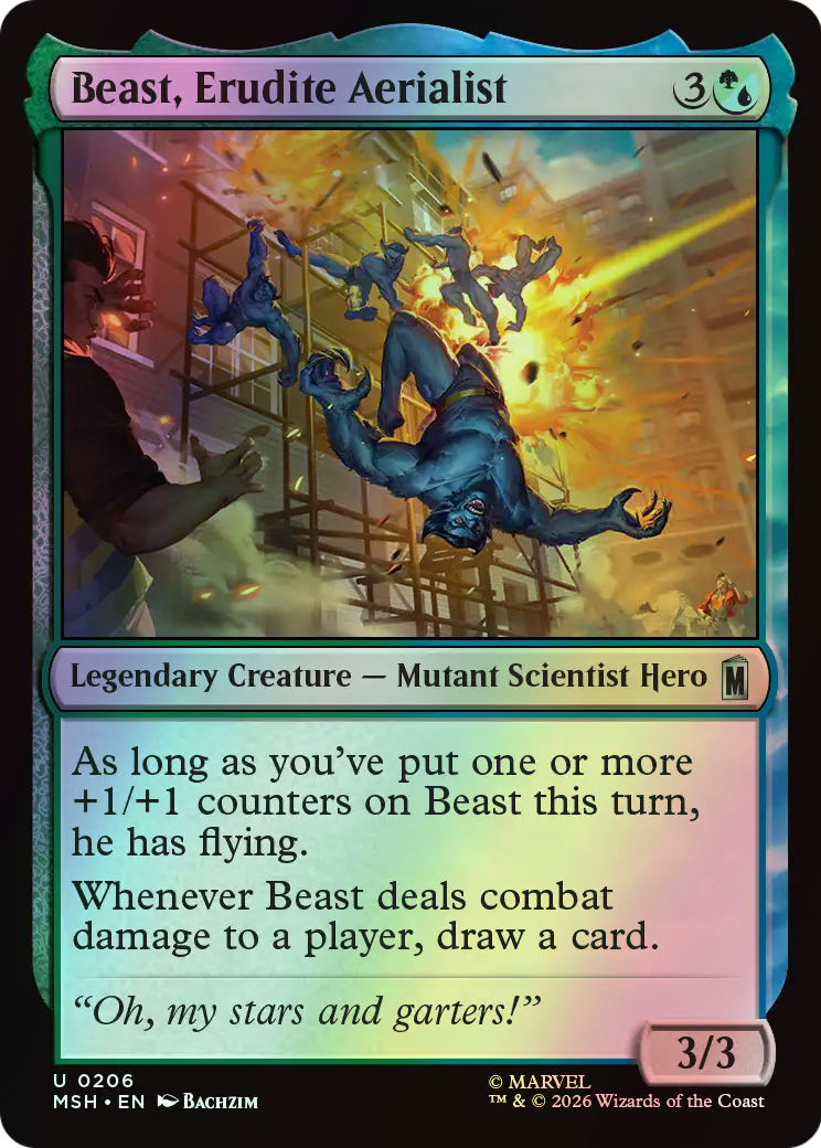 Beast, Erudite Aerialist (MSH) #206 [EN/F]