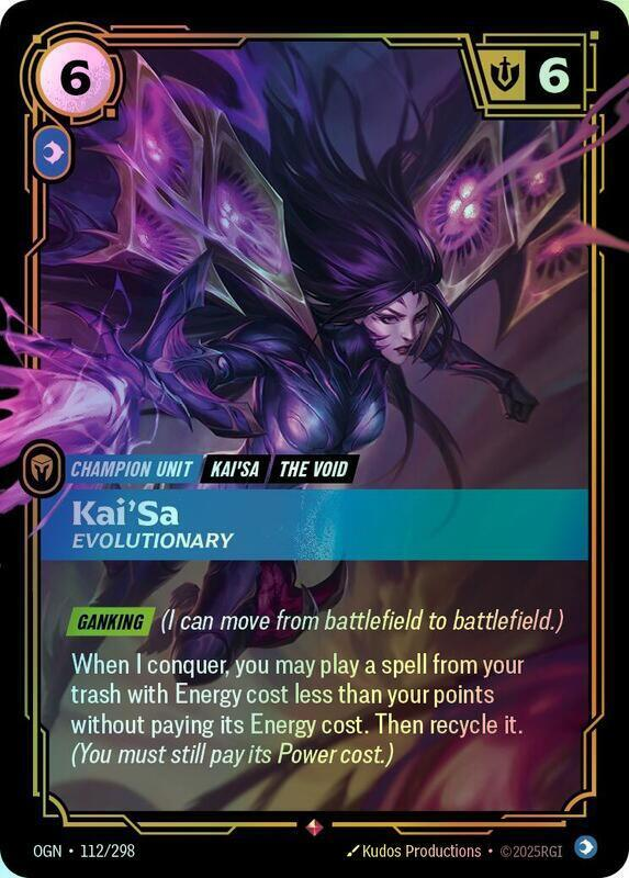 Kai'Sa - Evolutionary (OGN) #112 [EN/F] s/o