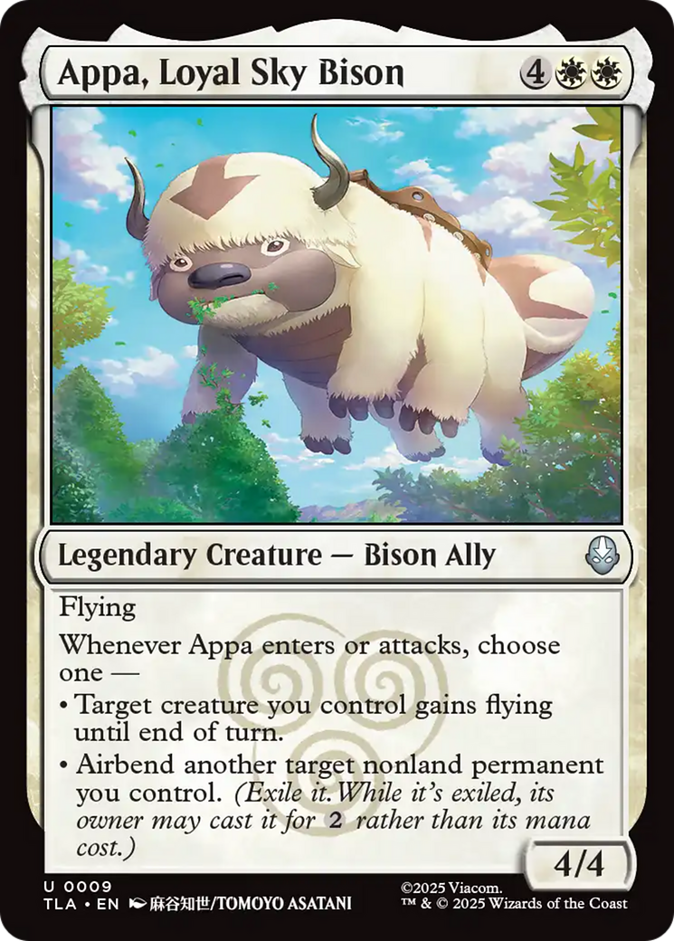 Appa, Loyal Sky Bison (TLA) #9 [EN/N] s/o