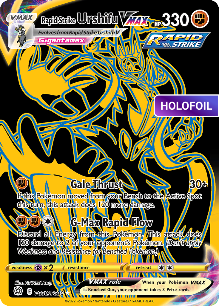 Rapid Strike Urshifu VMAX (Secret) (BRS:TG) #TG30 [EN/H] s/o
