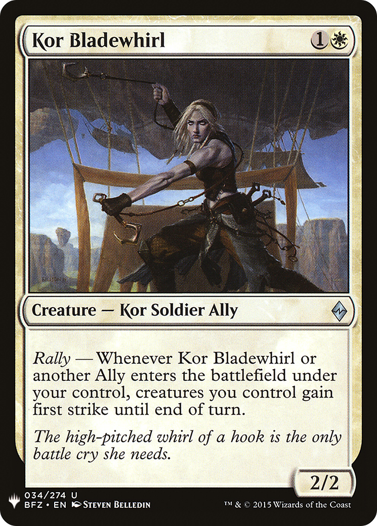 Kor Bladewhirl (PLST) #BFZ-34 [EN/N]