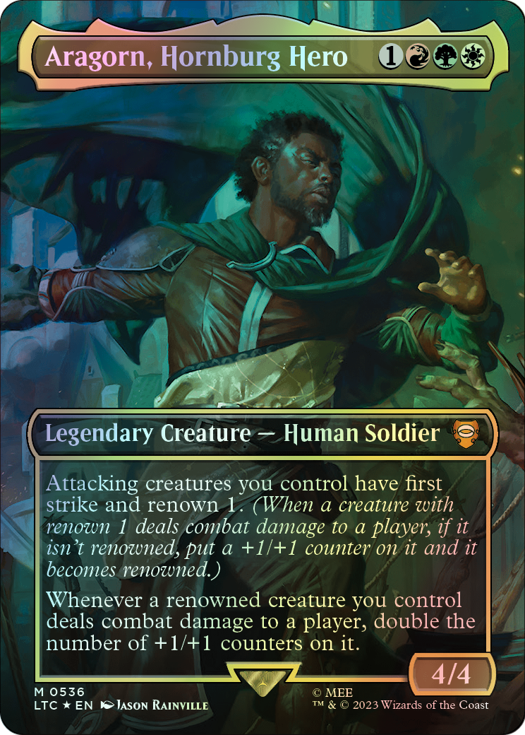 Aragorn, Hornburg Hero - Surge Foil (LTC) #536 [EN/F] s/o