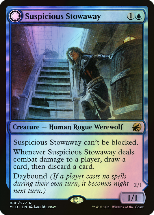 Suspicious Stowaway // Seafaring Werewolf (MID) #80 [EN/F]