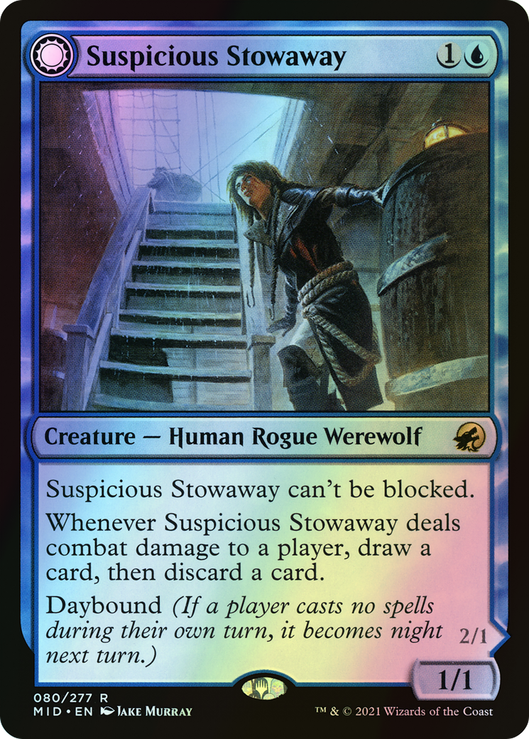 Suspicious Stowaway // Seafaring Werewolf (MID) #80 [EN/F]