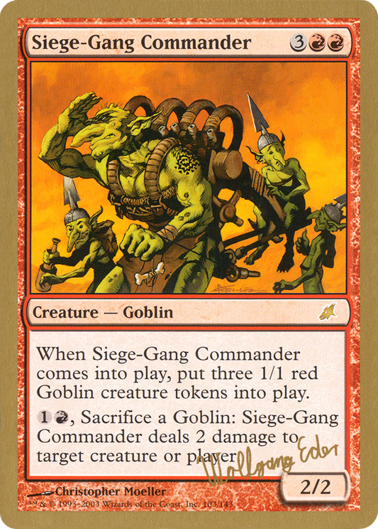 Siege-Gang Commander (WC03) #we103 [EN/N]