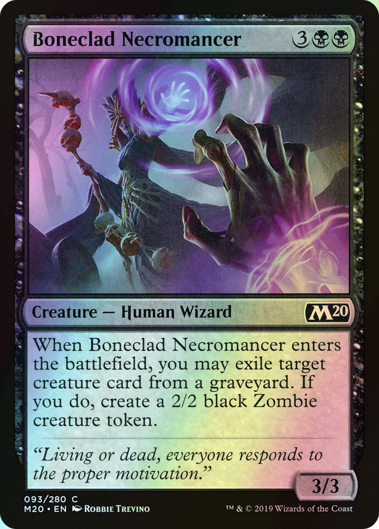 Boneclad Necromancer (M20) #93 [EN/F]
