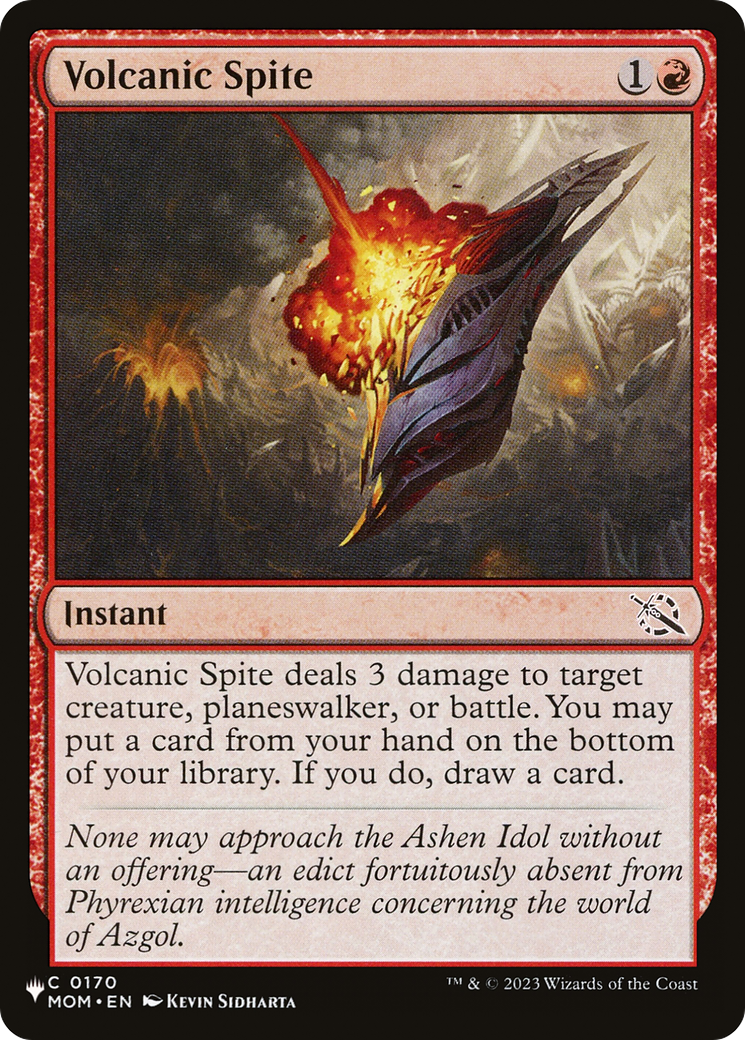 Volcanic Spite (PLST) #MOM-170 [EN/N]
