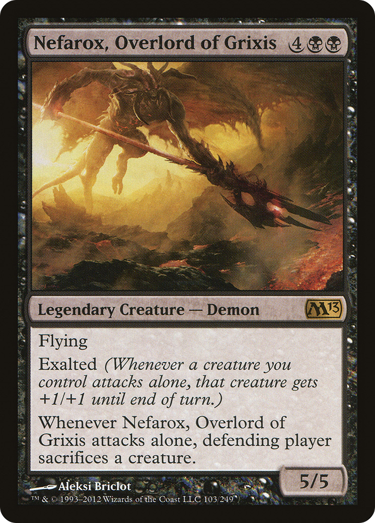 Nefarox, Overlord of Grixis (M13) #103 [EN/N]