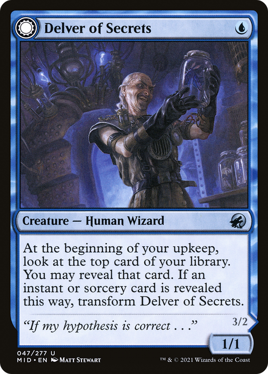 Delver of Secrets // Insectile Aberration (MID) #47 [EN/N]