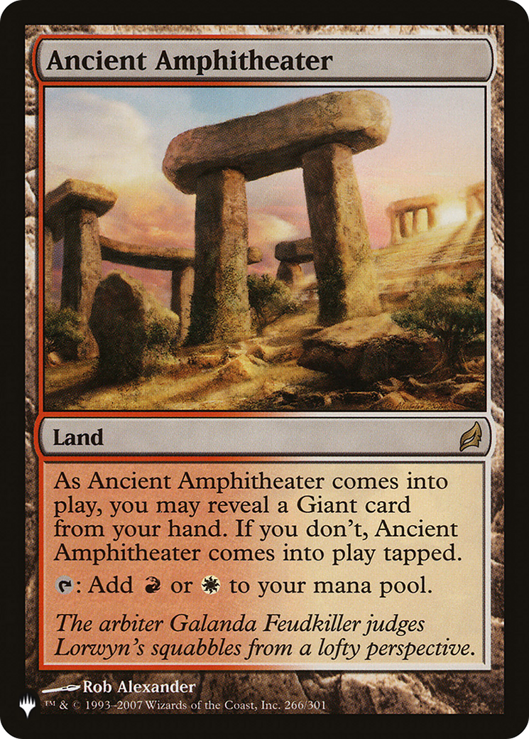 Ancient Amphitheater (PLST) #LRW-266 [EN/N]