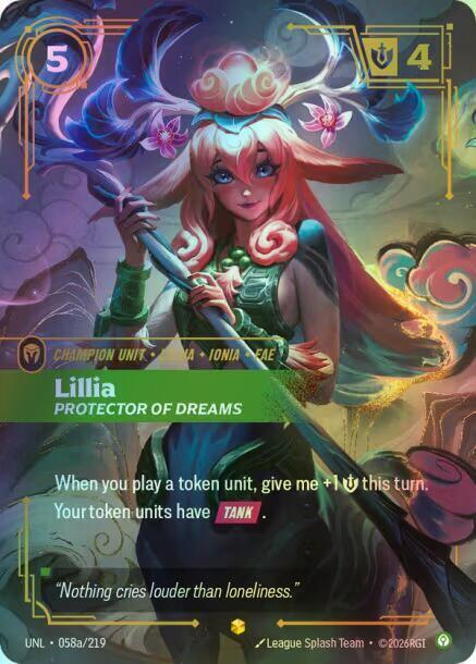 Lillia, Protector of Dreams (Alternate Art) (UNL) #058a [EN/F]